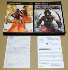 ハガキ付 プリンス・オブ・ペルシャ 時間の砂 ケンシノココロ PS2 2点セット