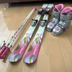 pureconscious スキー ジュニア スキー 120 ストック ブーツ