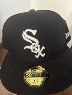 New Era 59FIFTY ブラックキャップ 7 1/2