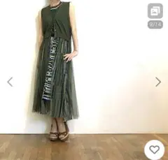 お値下げ！！チュールワンピース　グリーン