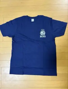 サントリーボス　BOSS ロゴ Tシャツ Lサイズ　ネイビー