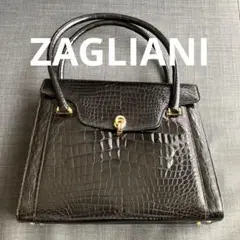 パーティバッグ　ZAGLIANI ザリアーニ ZAGLIANI クロコダイル トートバッグ シャイニー
