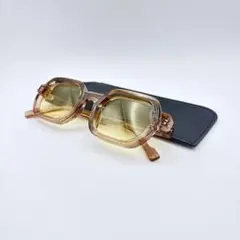 未使用 オリジナル制作 スクエア Sunglasses Oval 付属品有り