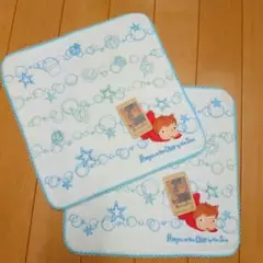 崖の上のポニョ　ハンカチ　刺繍