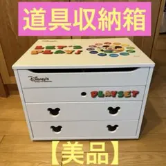 (美品)DWE ディズニー ワールドファミリーレッツプレイ 道具箱収納棚
