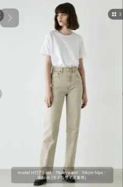MOUSSY ベージュ デニム 25