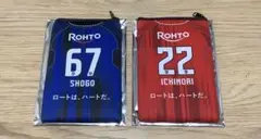 ガンバ大阪　ロートスキンアクアポーチ　67番　佐々木翔悟　22番　一森純