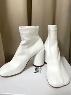 新品未使用MM6 Maison Margiela エコレザー アンクルブーツ