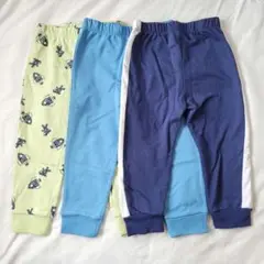 ⭐️3個セット⭐️ 長ズボン ペッケル スパッツ パジャマ 色違い 3T 90