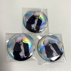 呪術廻戦PLAZA 缶バッジ　rest 壊玉・玉折　五条悟　グリッター　3点