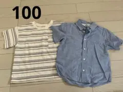 H&M とプティマイン半袖シャツ2点セット