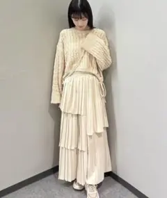 archives プリーツティアードスカート