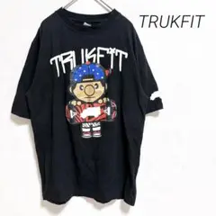 トラックフィット　オーバーサイズ Tシャツ　スケボー　キャラクター　ロゴ　M