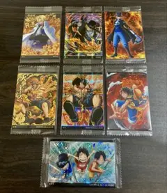 【未開封】ワンピースウエハースカード　7種まとめ売り