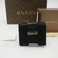 ⭐︎美品⭐︎ GUCCI ミニ財布 プレート GGライン GG柄 二つ折り財布