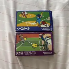 ファミコンソフト ベースボール テニス セット
