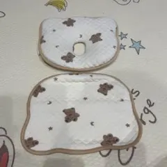 クマ柄ドーナツ型ベビー枕