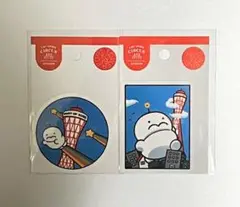 ぷりぷりうちゅうじん　神戸限定ステッカー　2枚セット