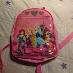 ディズニープリンセス リュック 小型 ピンク