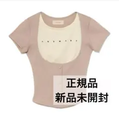 andmary Mary logo tops beige 正規品