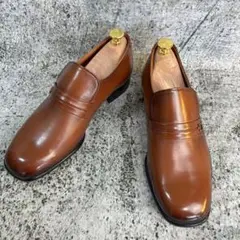美品 シモン ドレスシューズ ブラウン