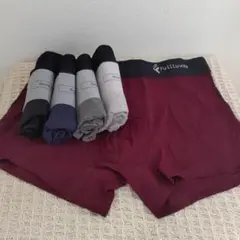 FULLLWA ボクサーパンツ 5枚セット メンズ 前閉じ Mサイズ