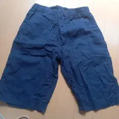 GU　ネイビー ハーフパンツ 後ろポケット付き　150