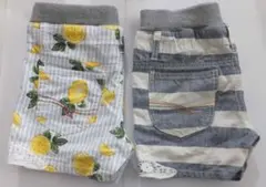 女の子用 130cm ショートパンツ(短パン) ２枚セット