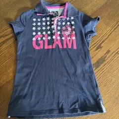 Glam Polo Couture ネイビー ポロシャツ XS