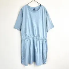 OLD NAVY ワンピース XLサイズ ライトブルー シンプル カジュアル