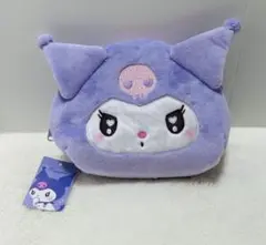 サンリオキャラクターズ　ぬいぐるみシェル型フェイスポーチ　クロミ