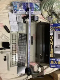 GEX グランデ600(上部フィルター)u0026 ウェットu0026ドライろ過槽N