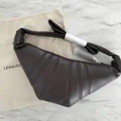 新品 ルメール Lemaire クロワッサン ショルダー バッグ ブラウン