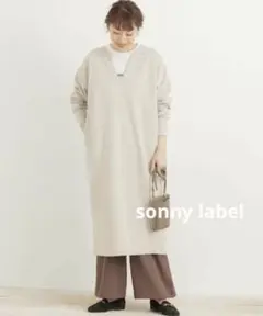 URBAN RESEARCH Sonny Label 深Vネックカットワンピース