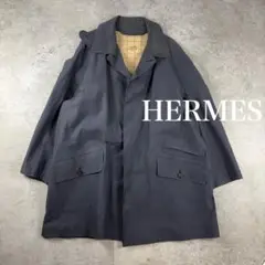 美品✨ HERMES エルメス ステンカラーコート レザーベルト HERMES エルメス ステンカラーコート ロングコート 冬物