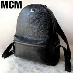 極美品⭐️MCM バッグパック ヴィセトス ピラミッドスタッド スターク Lサイズ