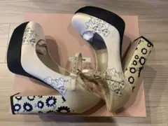 miumiuミュウミュウ シルクパンプス 美品 コレクションアイテム