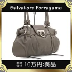【全額返金保証・送料無料】フェラガモのハンドバッグ・正規品・美品・マリッサ