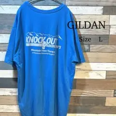 【USA 古着】【GILDAN】 バックプリントTシャツ L 大きめ　ゆったり