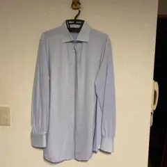 NANO universe FORMAL JERSEY ワイシャツ　ブルー