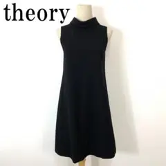 theory セオリー ノースリーブワンピース ブラック 2 B848