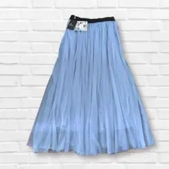 MUMU a Co. 水色チュールプリーツスカートしまむら新品未使用