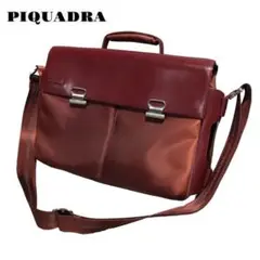 《美品》PIQUADRO ショルダーバッグ ボルドー 送料無料