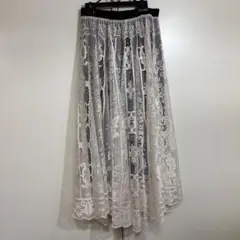 is ScoLar イズスカラー　レース　ロングスカート
