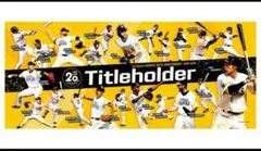 ソフトバンクホークス 20周年記念 Titleholderタオル　新品未開封
