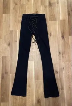 if風　C4. WAXED LACE UP DENIM