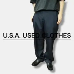 ★状態良好◎USA古着★美シルエット ノータック トラウザー SL1-738