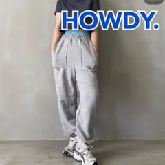 【値下げ不可】新品未使用　HOWDY スウェット　ジョガーパンツ　ダブルウエスト