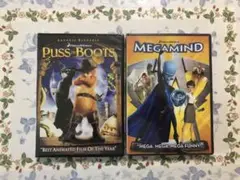 NEW !! Puss in Boots & Megamind DVDセット