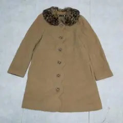 franche lippee つけ襟付 もくもくスカラップ コート M